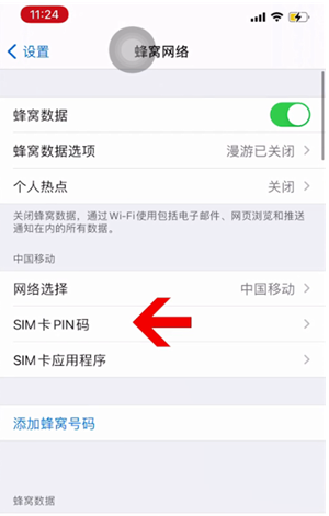 栖霞苹果14维修网分享如何给iPhone14的SIM卡设置密码 